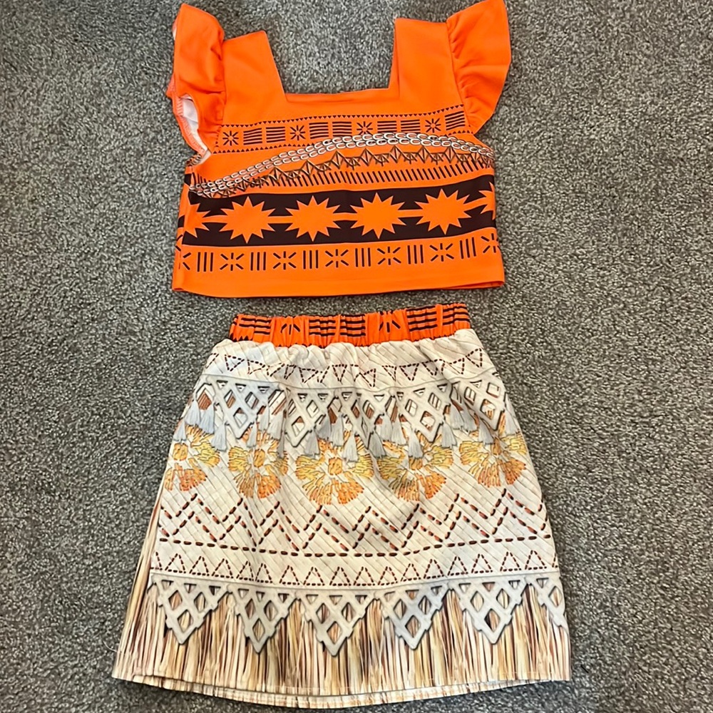 Moana Costume - top and skirt